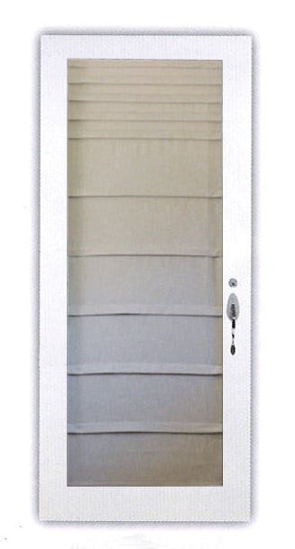 Store romain PAOMA avec tringle magnétique pour porte d'acier