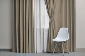 Zyiphor 4 Pièces Embrasse Rideau Magnétique 60 Cm – Coton Tressé Main Avec Perles Bois, Beige – Fixation Sans Percer